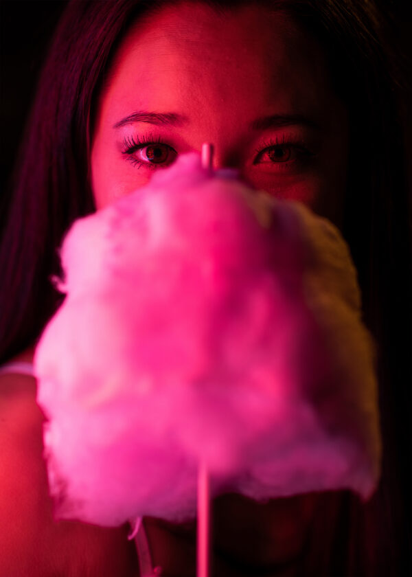 Cotton Candy Neon Portrait with Ellie. Collaboration Photoshoot with Run N Gun Photography.