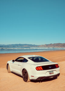 2021 Ford Mustang EcoBoost on Pismo Beach by Run N Gun Photography.