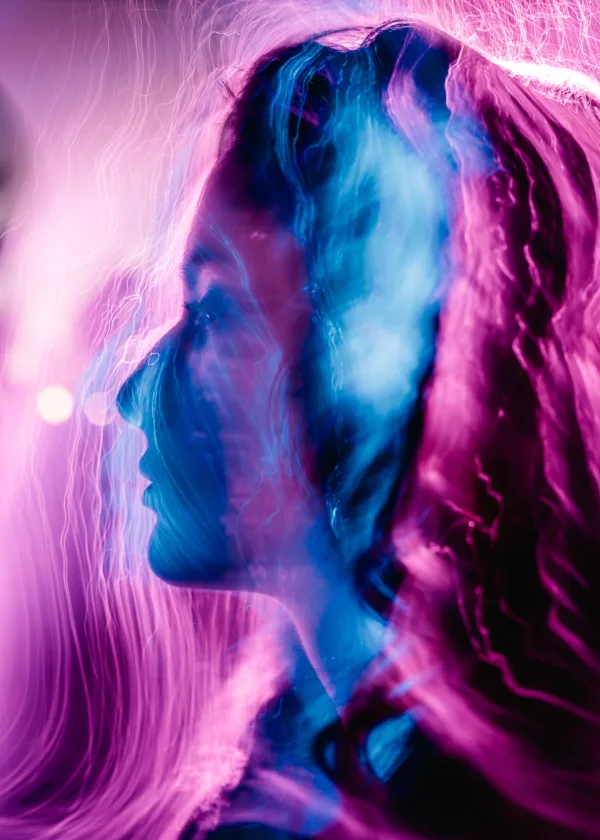 Neon Light Brushed Portrait 1 by Run N Gun Photography