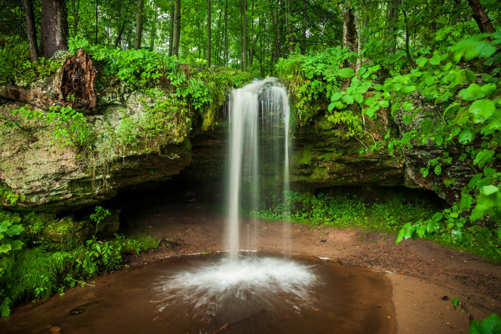 Scott Falls, Upper Peninsula of Michigan, Long Exposure on the Canon 5D Mark II