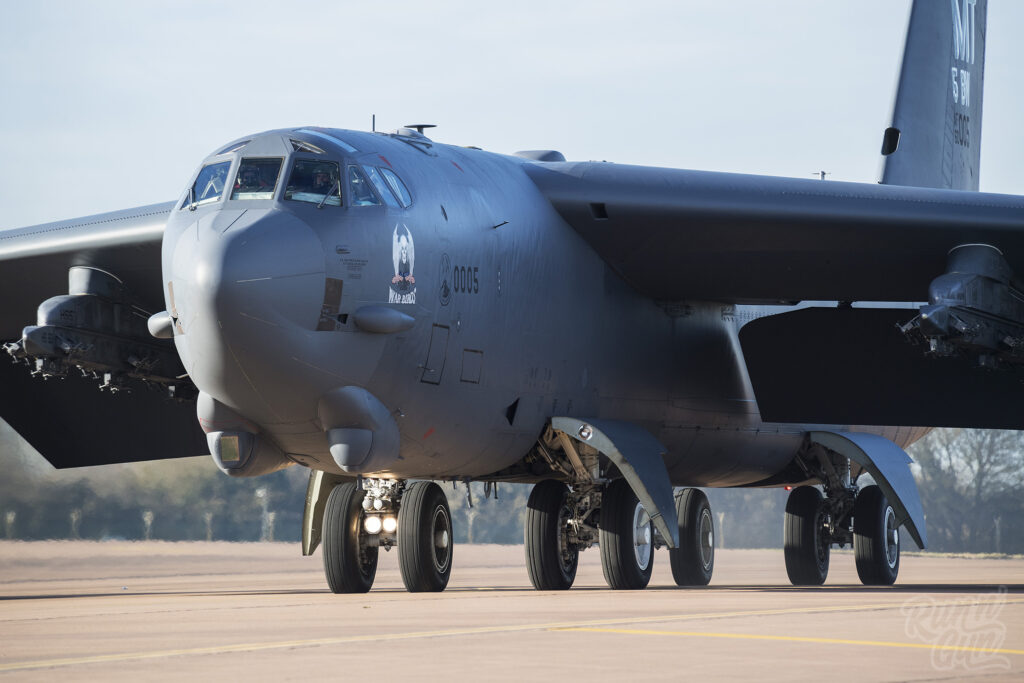 B-52H Stratofortress at RAF Fairford, UK Taxiing by Run N Gun Photography