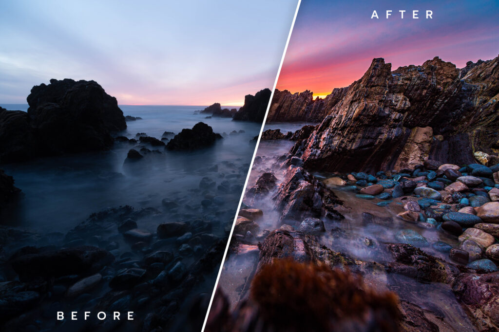 Before and After Sunset Editing Tutorial Lightroom Run N Gun