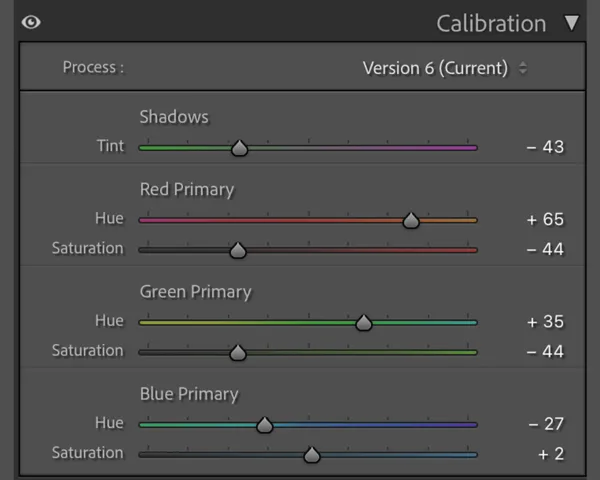 Harry Potter Editing Calibration Lightroom