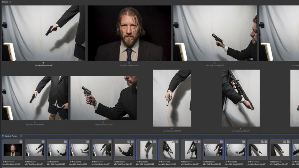 Organizing Photoshoot in Adobe Bridge