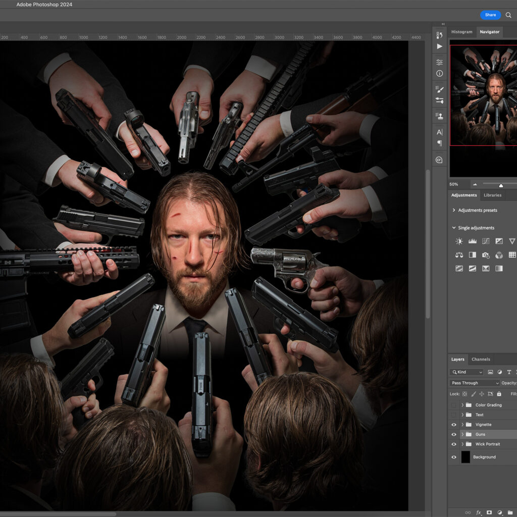 Cinematic John Wick Composite Work in Progress