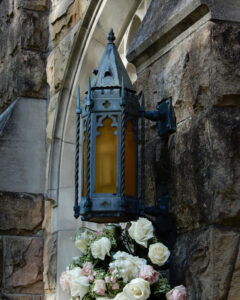 Lantern on a Hogwarts looking church Nikon Coolpix A900